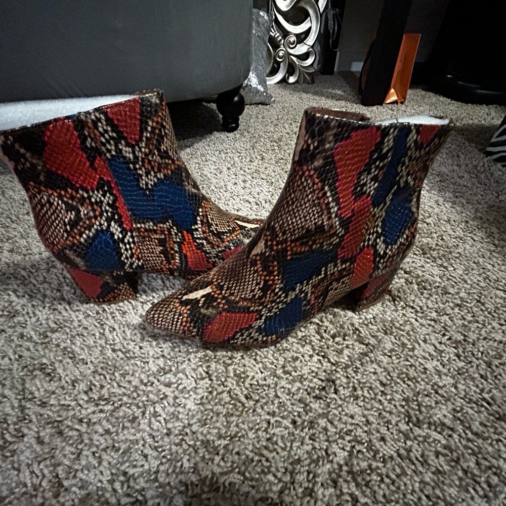 Women's Multicolor Ankle Boots